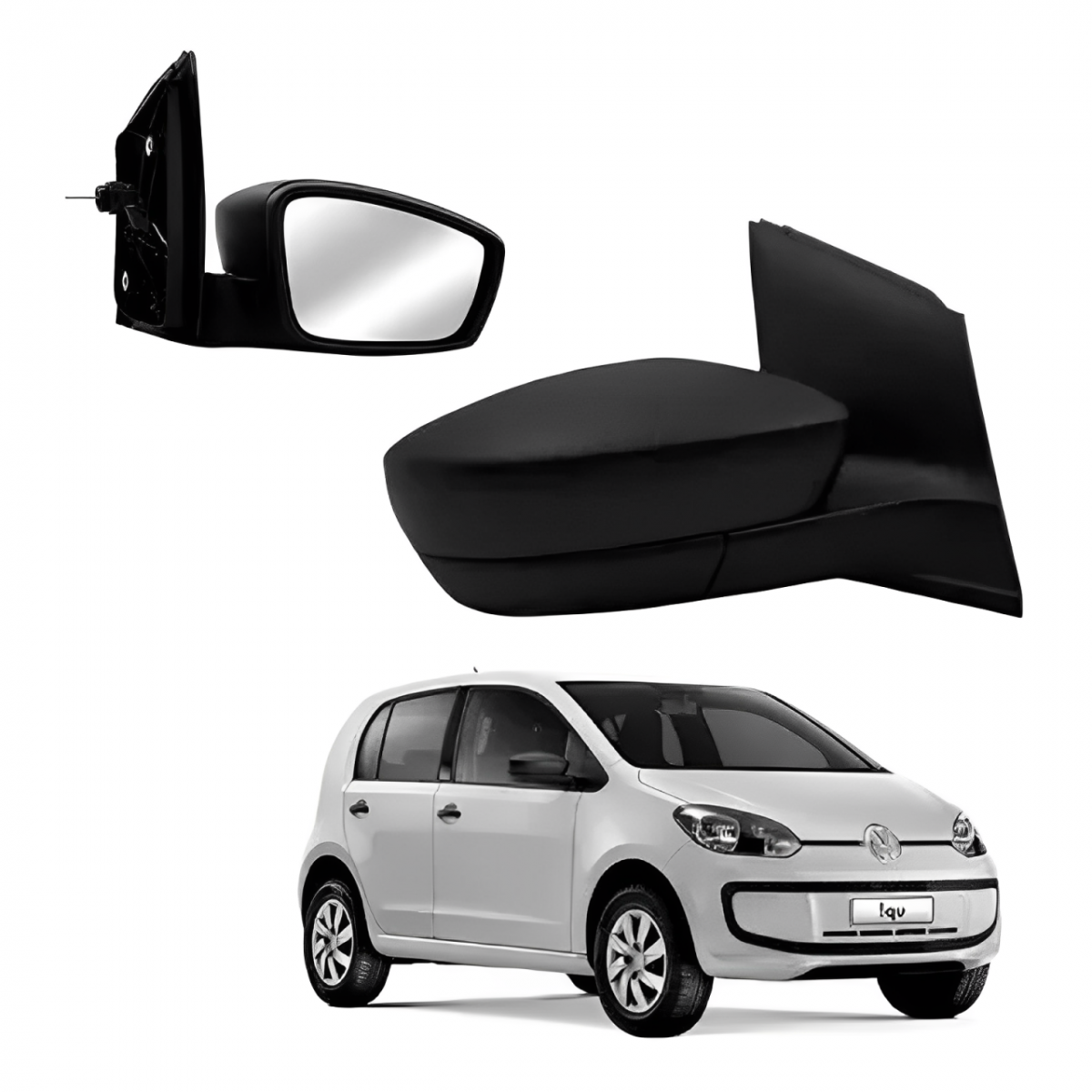 RETROVISOR EXTERNO VW UP 2014 ATE 2019 COM CONTROLE SEM SETA