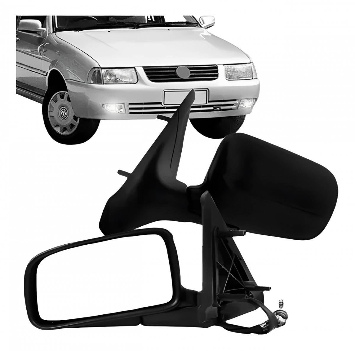 RETROVISOR VW SANTANA 1991 A 1997 LADO ESQUEDO COM CONTROLE