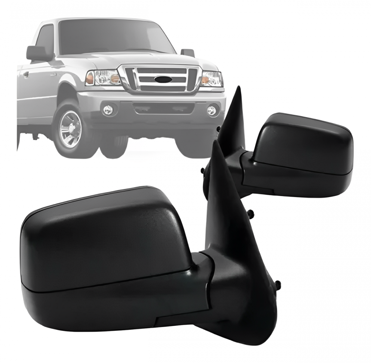 RETROVISOR FORD RANGER 2005 A 2009 LADO DIREIRO COM CONTROLE