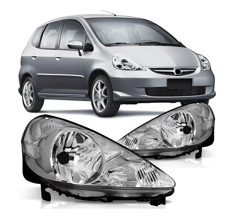 FAROL HONDA FIT 2006 A 2008 C/PISCA LADO ESQUERDO