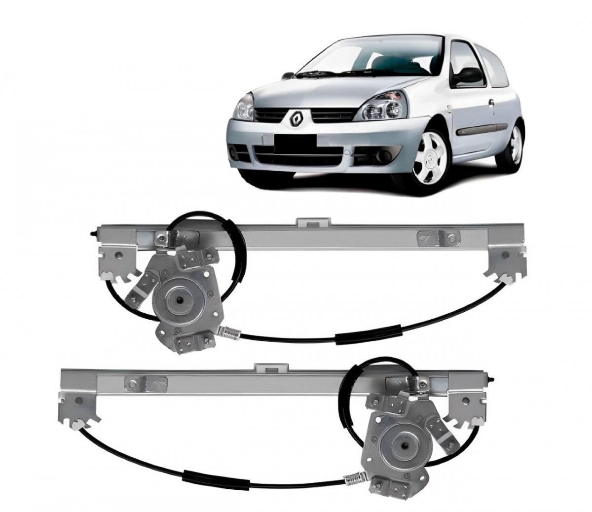 MAQUINA VIDRO ELETRICA LADO DIREITO CLIO 2 PTS 1999 A 2016