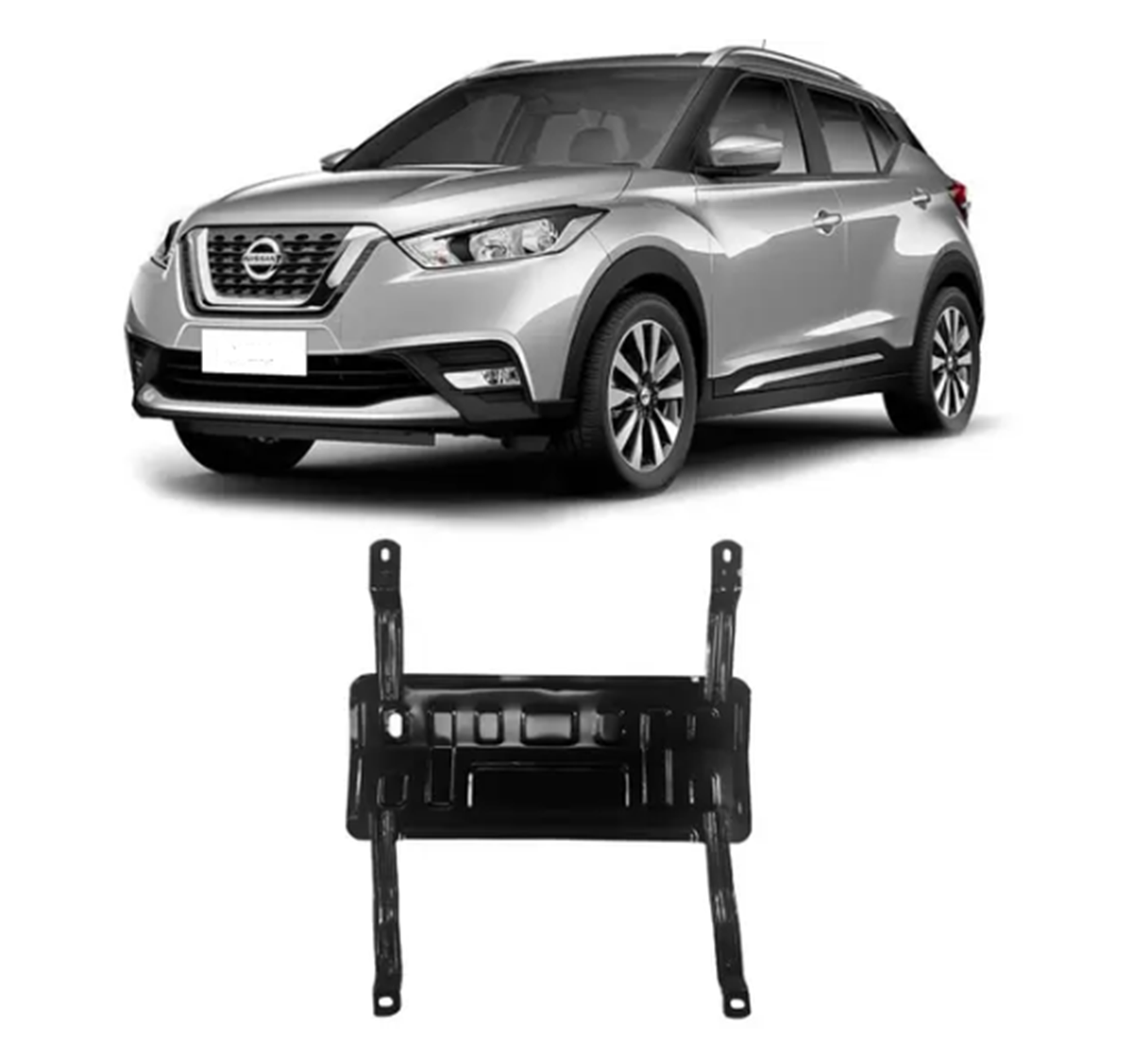 PROTETOR DE CARTER NISSAN KICKS 2017 A 2020 PEITO DE AÇO