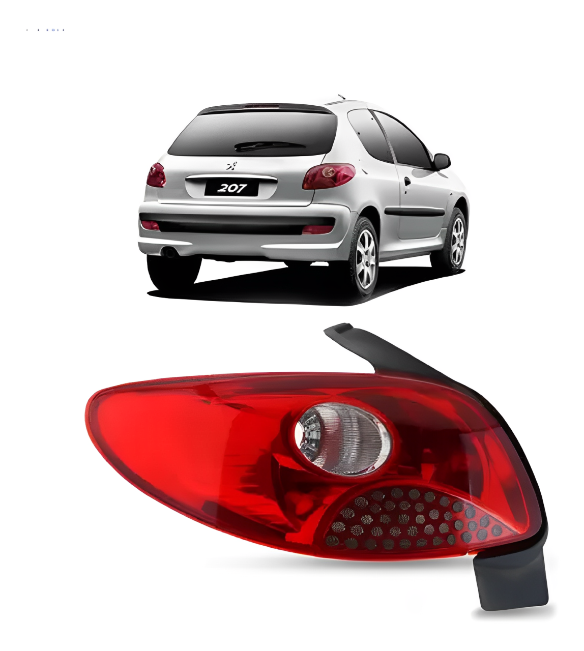 LANTERNA TRASEIRA PEUGEOT 207 HATCH 2008 A 2011 LADO DIREITO