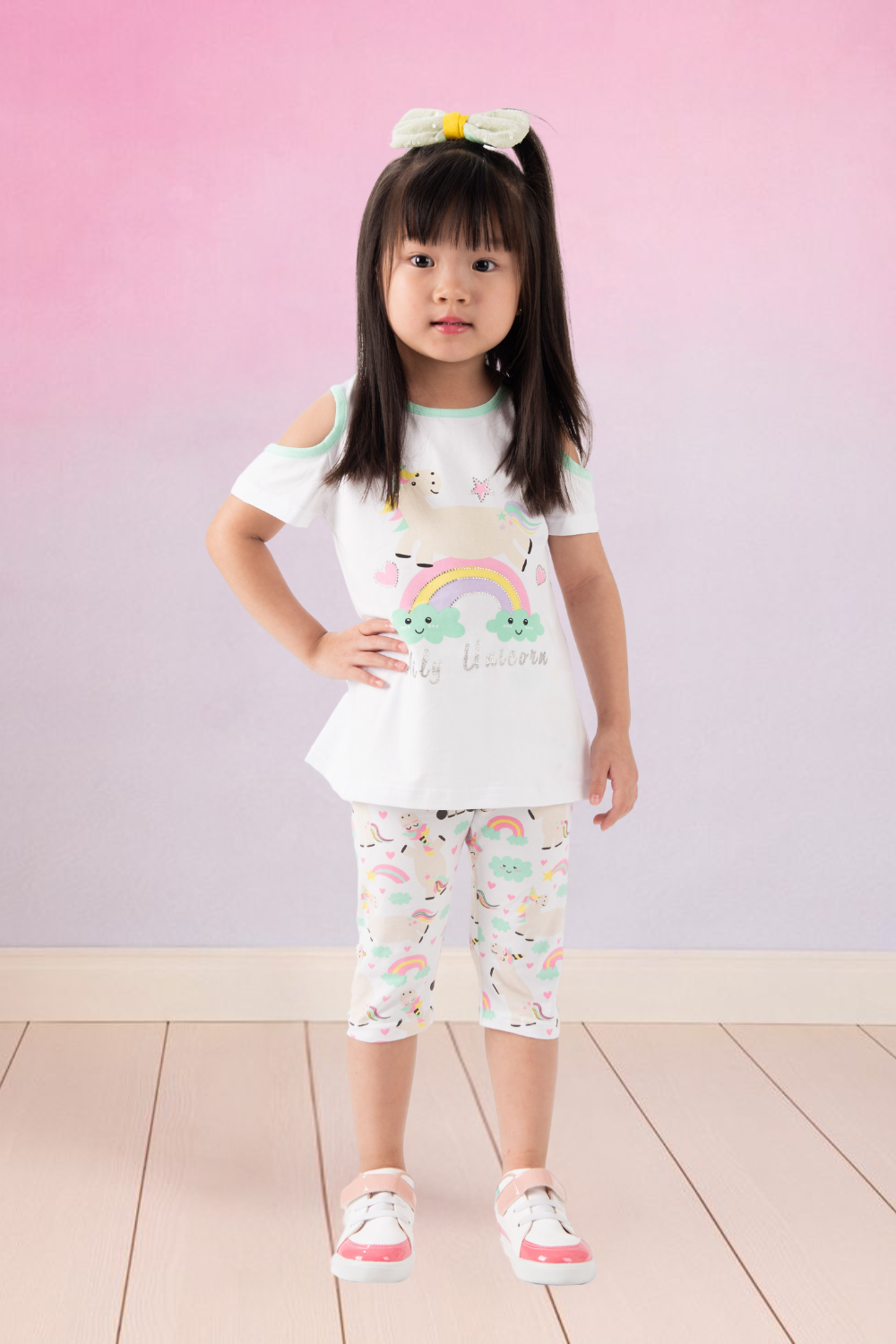 Conjunto Infantil Verão Unicornio Menina 