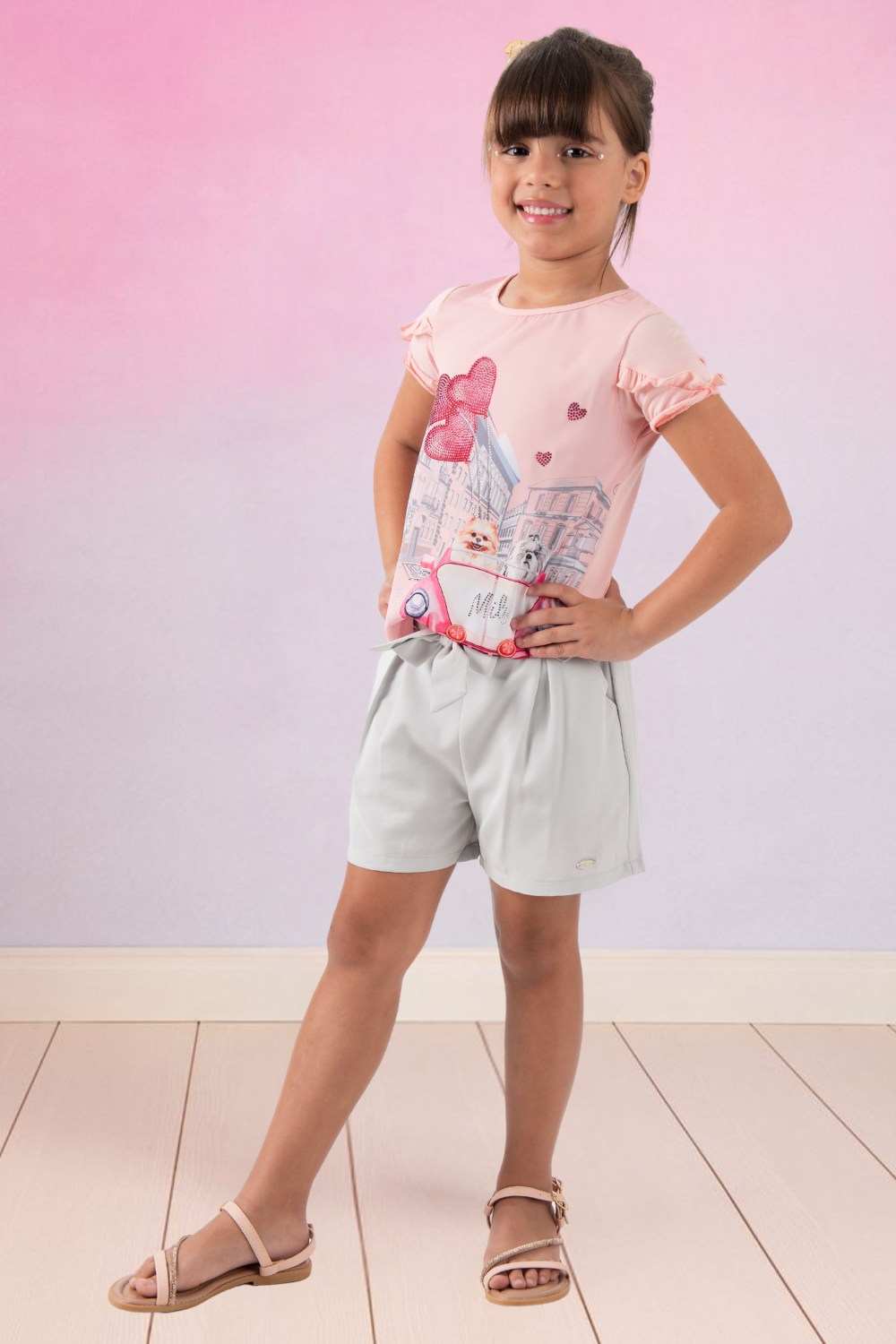 Short Social Infantil Menina