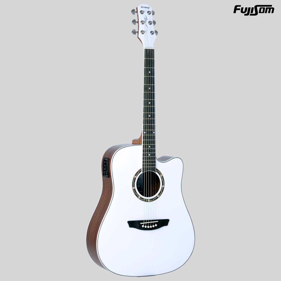 VIOLÃO STRINBERG AÇO FOLK CD40C WH BRANCO CROMO SERIES