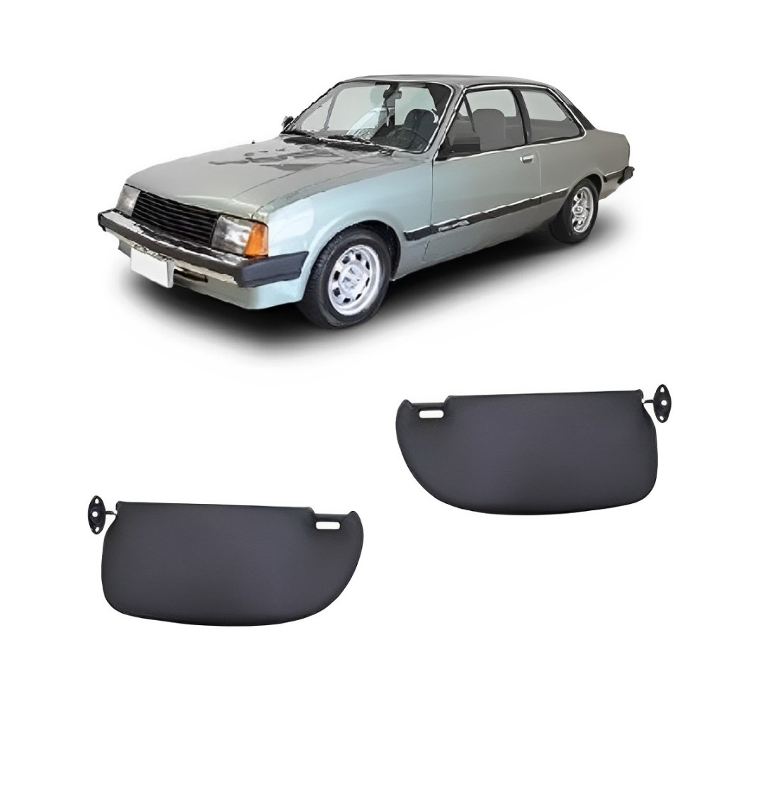 QUEBRA SOL GM CHEVETTE LUXO 1983 A 1993 PRETO LADO ESQUERDO