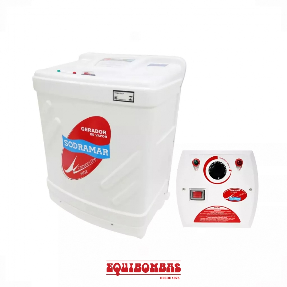 Sauna Gerador Vapor Compact Line 27kw 220v Trifásico + Comadno Analógico