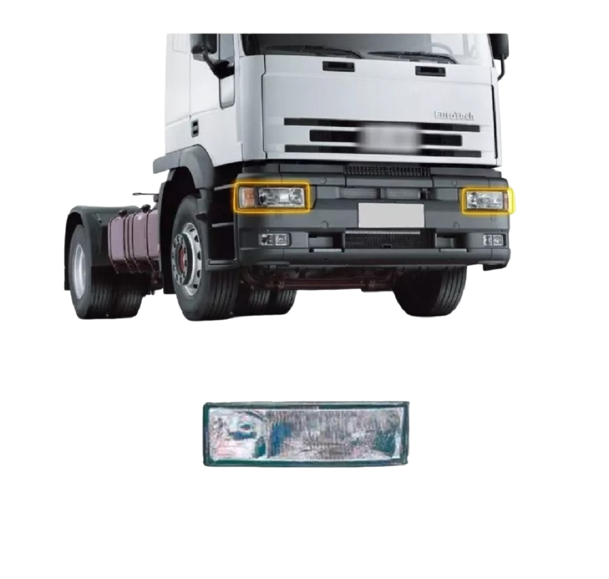 LENTE FAROL BI-PARABOLA IVECO EURO TECH 1999 A 2006 - ORGUS