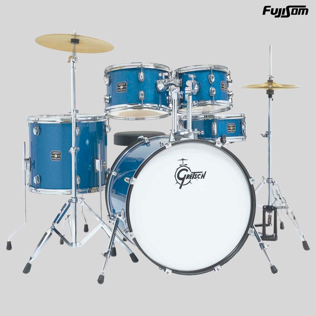 BATERIA GRETSCH RGE 625BS AZUL SPARKLE 22" COM FERRAGEM