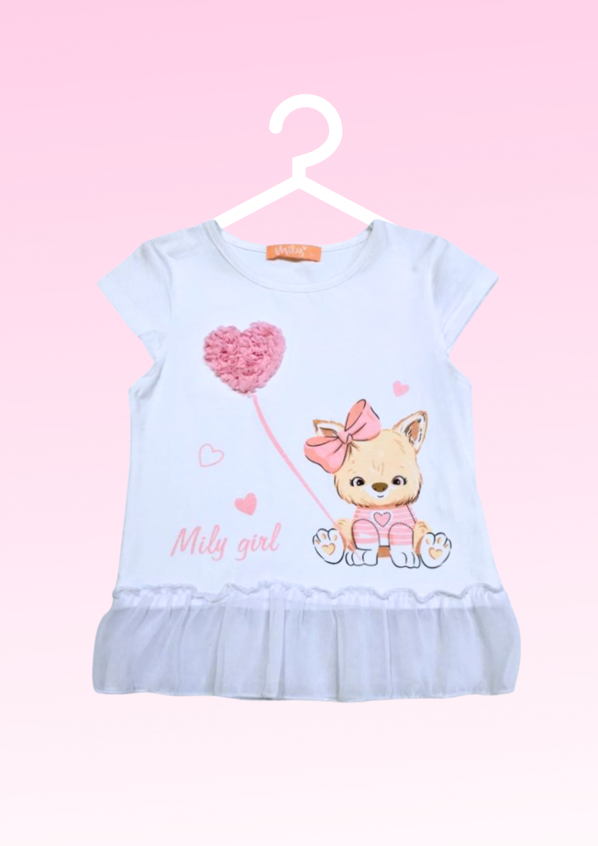 Blusa Infantil Cachorrinho Feminina