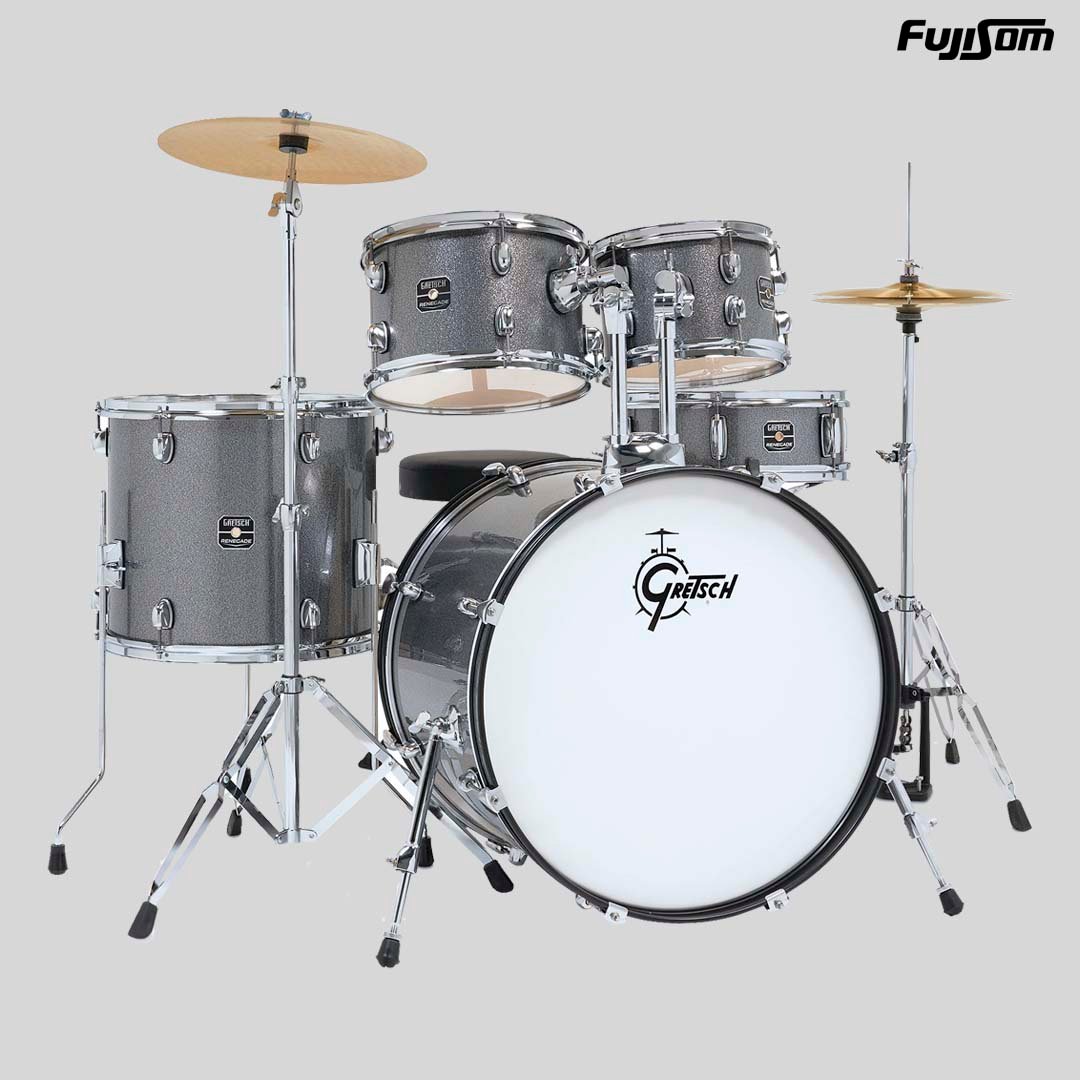 BATERIA GRETSCH RGE 625GS CINZA SPARKLE 22" COM FERRAGEM