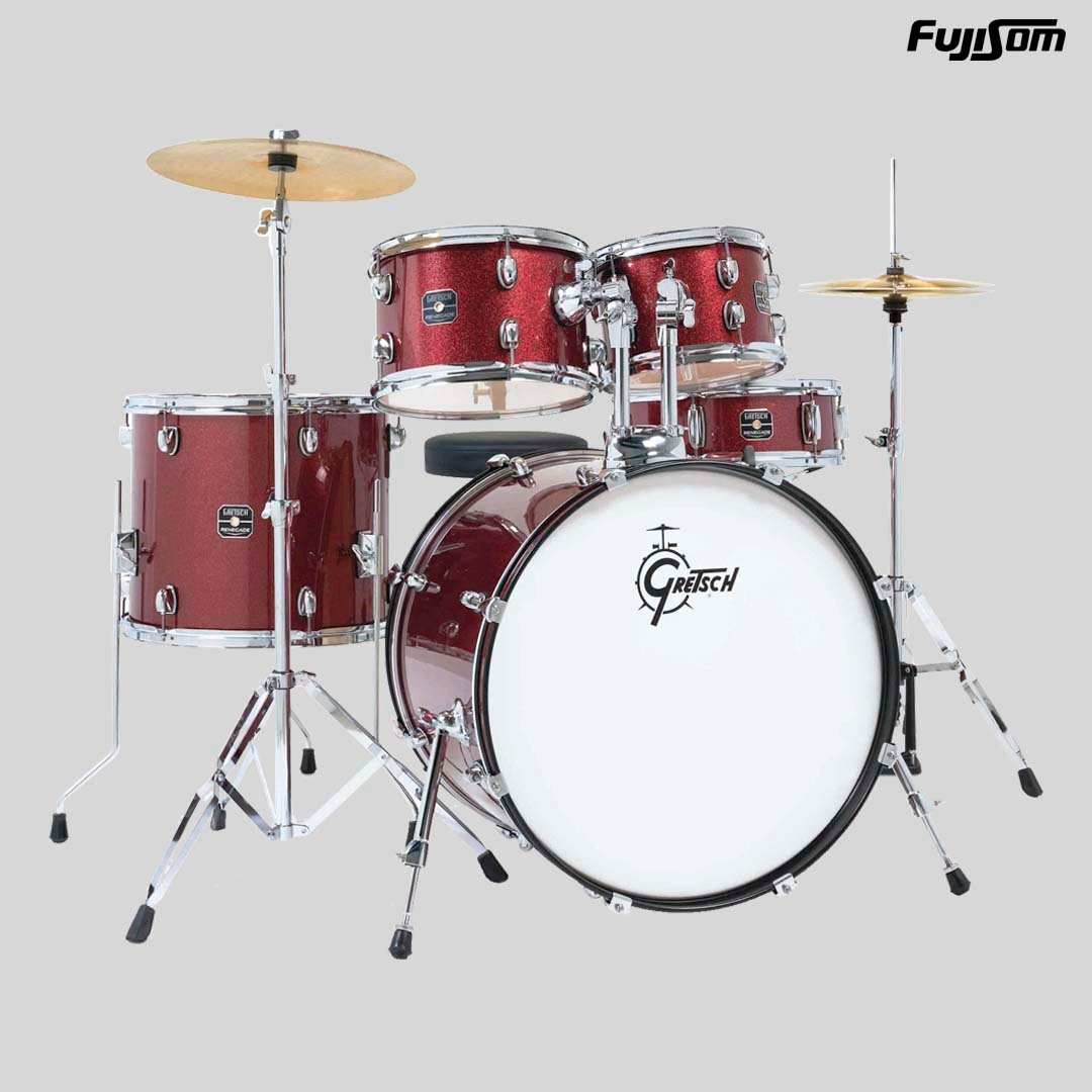 BATERIA GRETSCH RGE 625RS RUBY SPARKLE 22" COM FERRAGEM