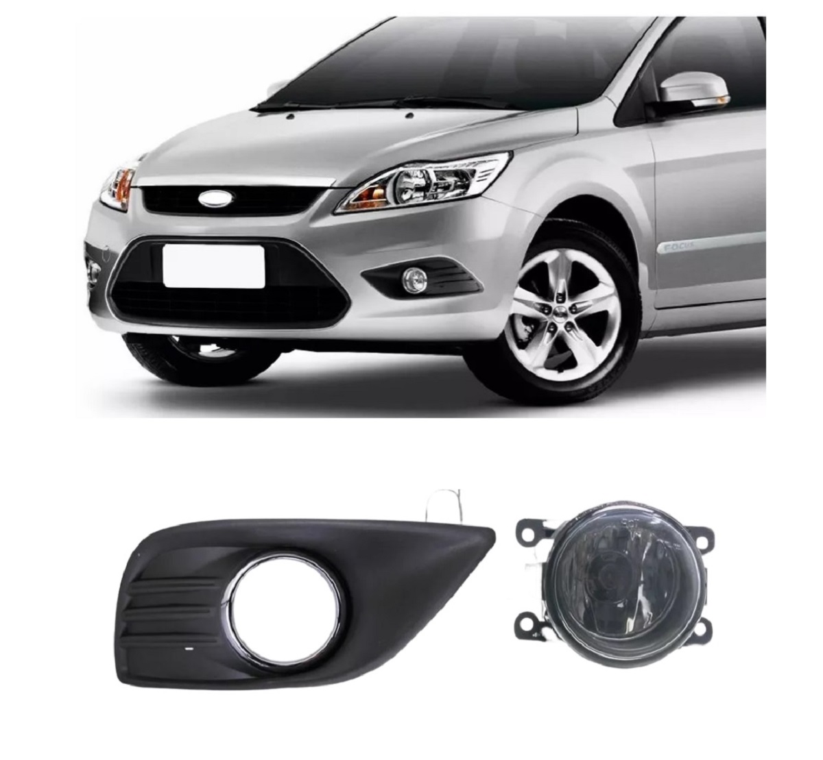 FAROL NEBLINA FOCUS 2009 A 2013 COM MOLDURA DIREITO ORGUS