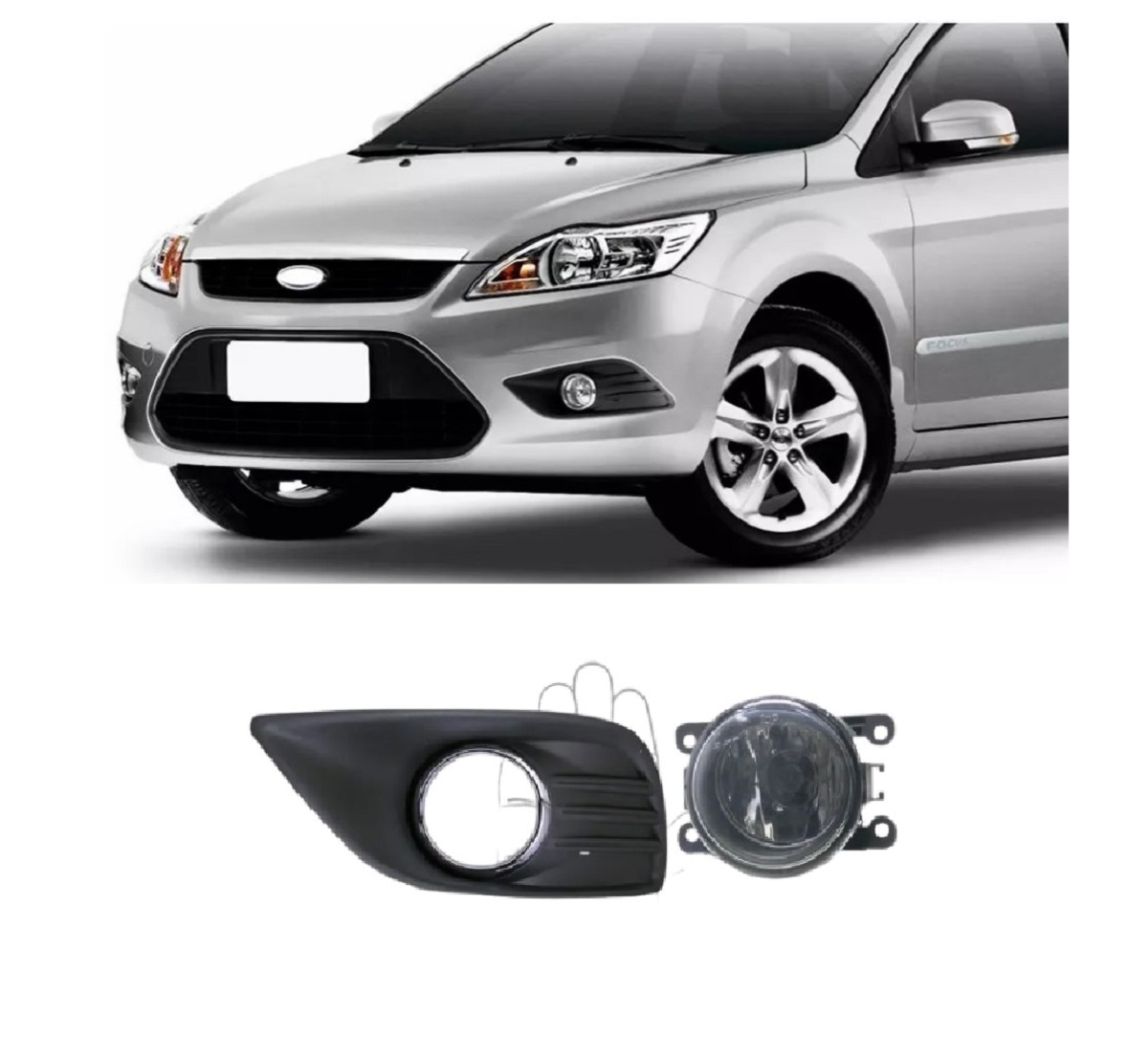 FAROL NEBLINA FOCUS 2009 A 2013 COM MOLDURA ESQUERDO ORGUS