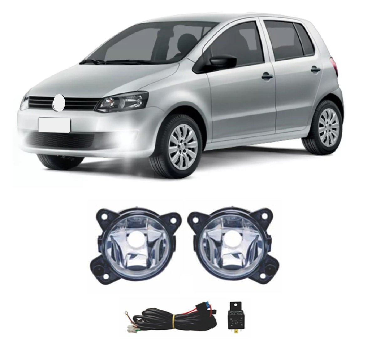 FAROL AUXILIAR / NEBLINA FOX G2 - 2010 A 2014 - KIT - ORGUS