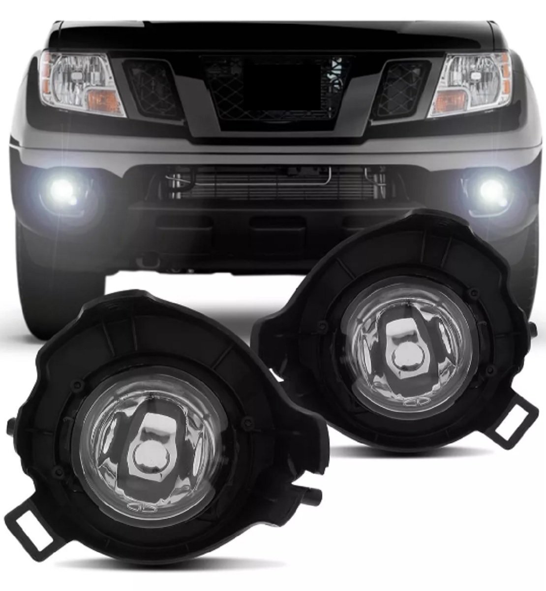 FAROL AUXILIAR / NEBLINA FRONTIER 2008 A 2014 - KIT - ORGUS