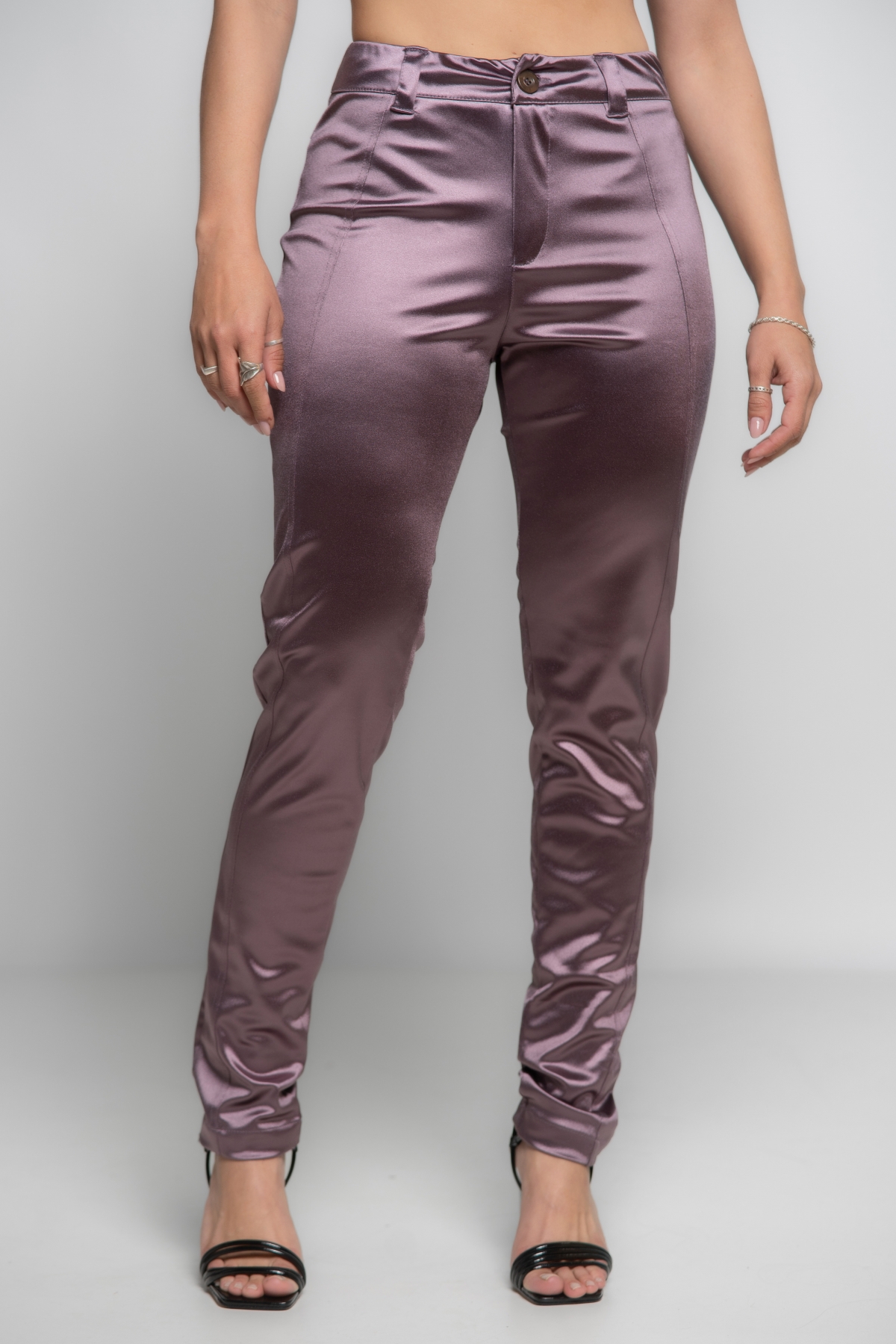 Calça Acetinada Rosê 