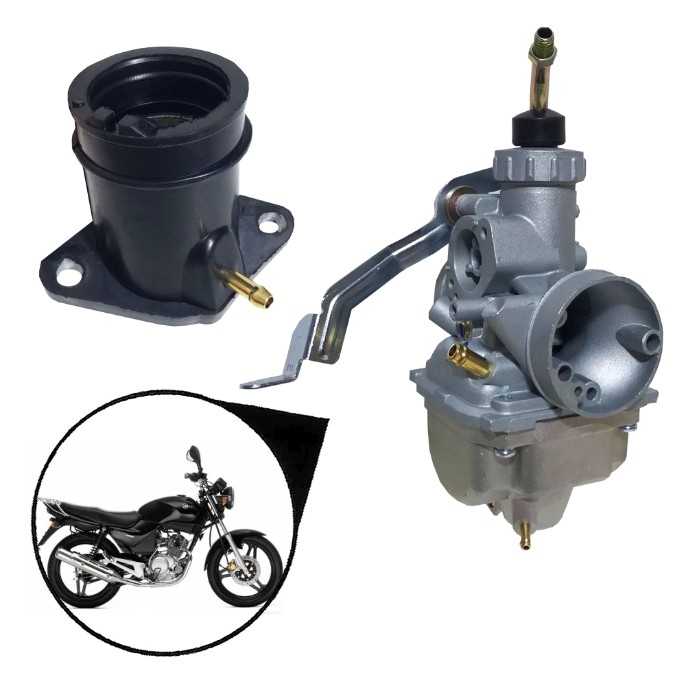 Carburador + Coletor Admissão C/ Catalisador Ybr 125 2006 Até 2008
