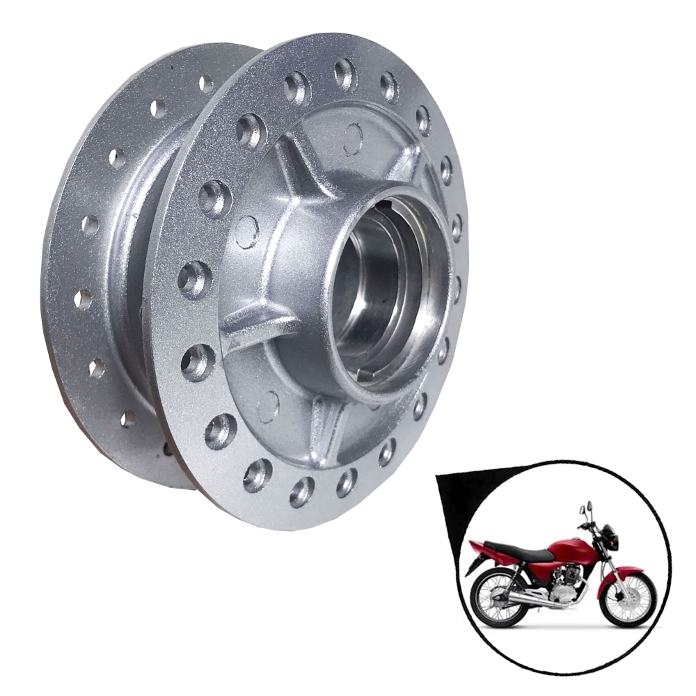 Cubo da Roda Dianteiro Honda Cg 125 Titan Es 2000 Ate 2004 Freio a Disco