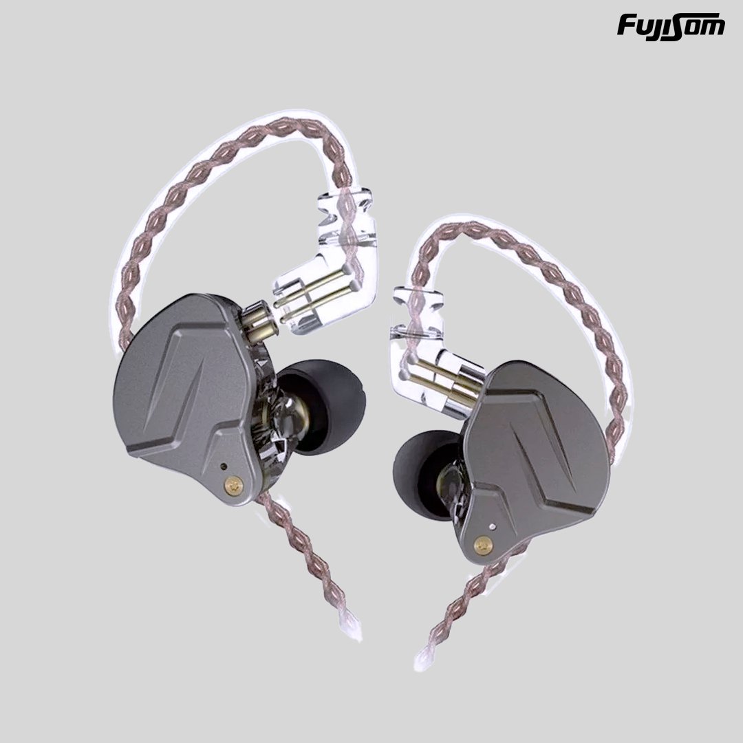 FONE DE OUVIDO KZ ZSN PRO IN EAR CINZA