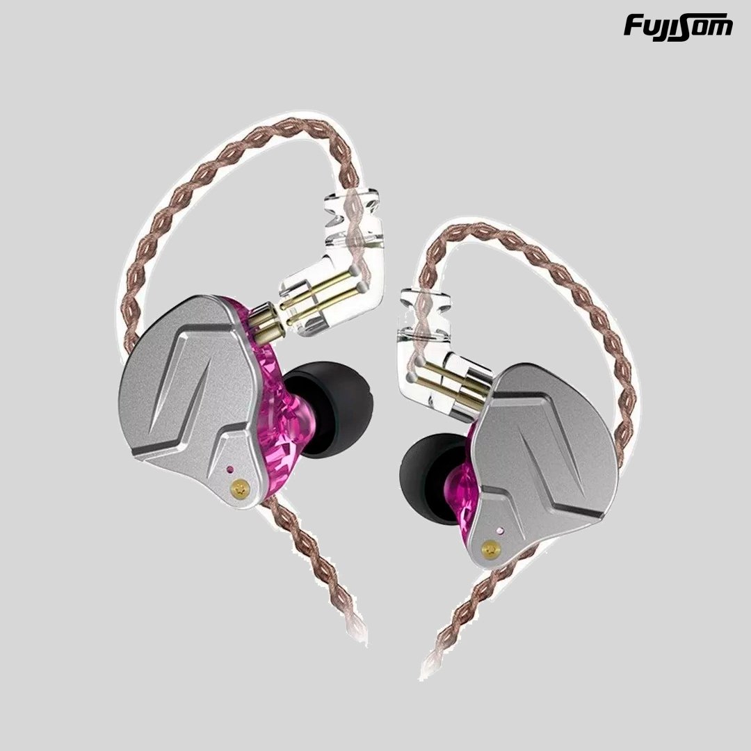 FONE DE OUVIDO KZ ZSN PRO IN EAR ROXO