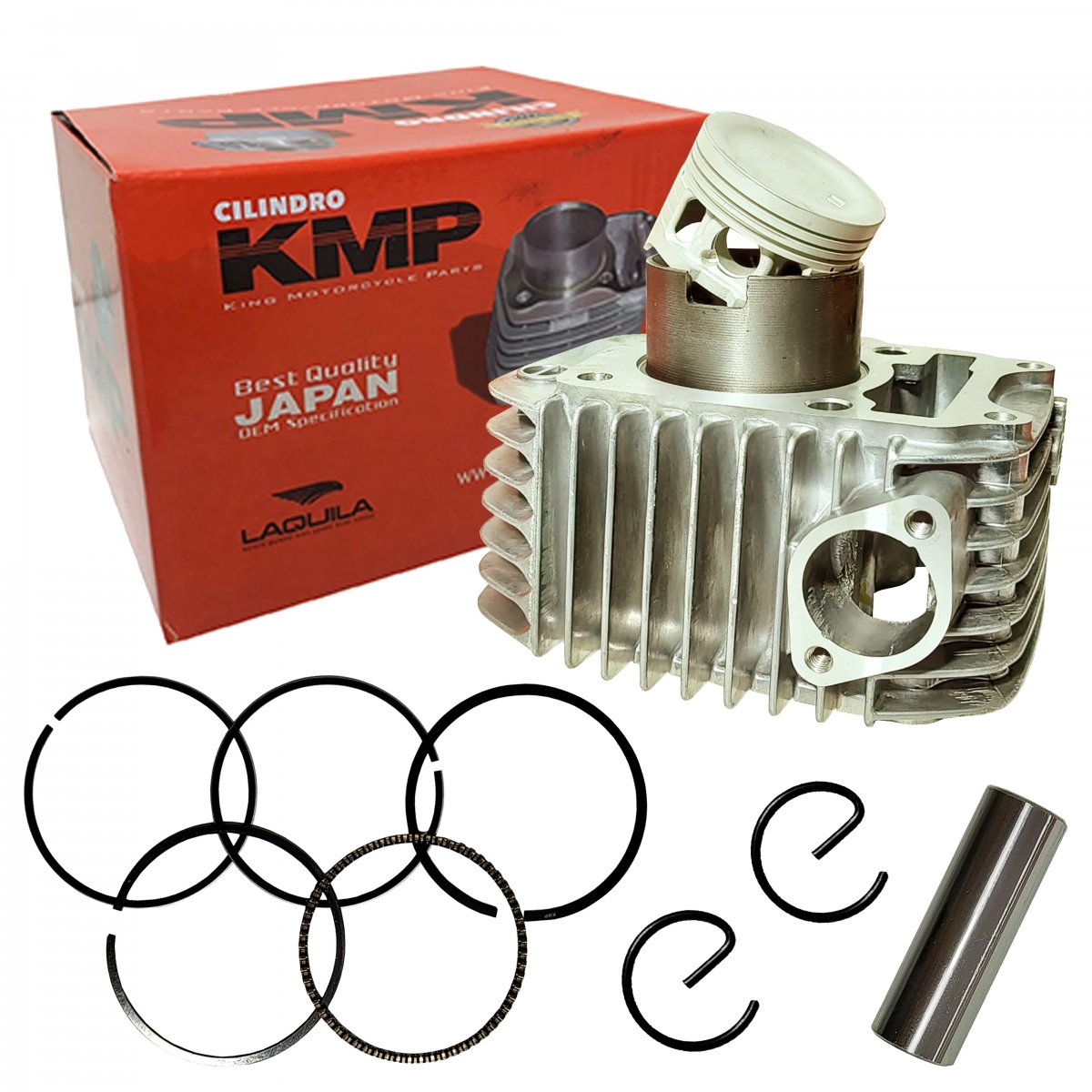 Kit Cilindro Motor Biz 125 Injetada 2009 Até 2017 KMP