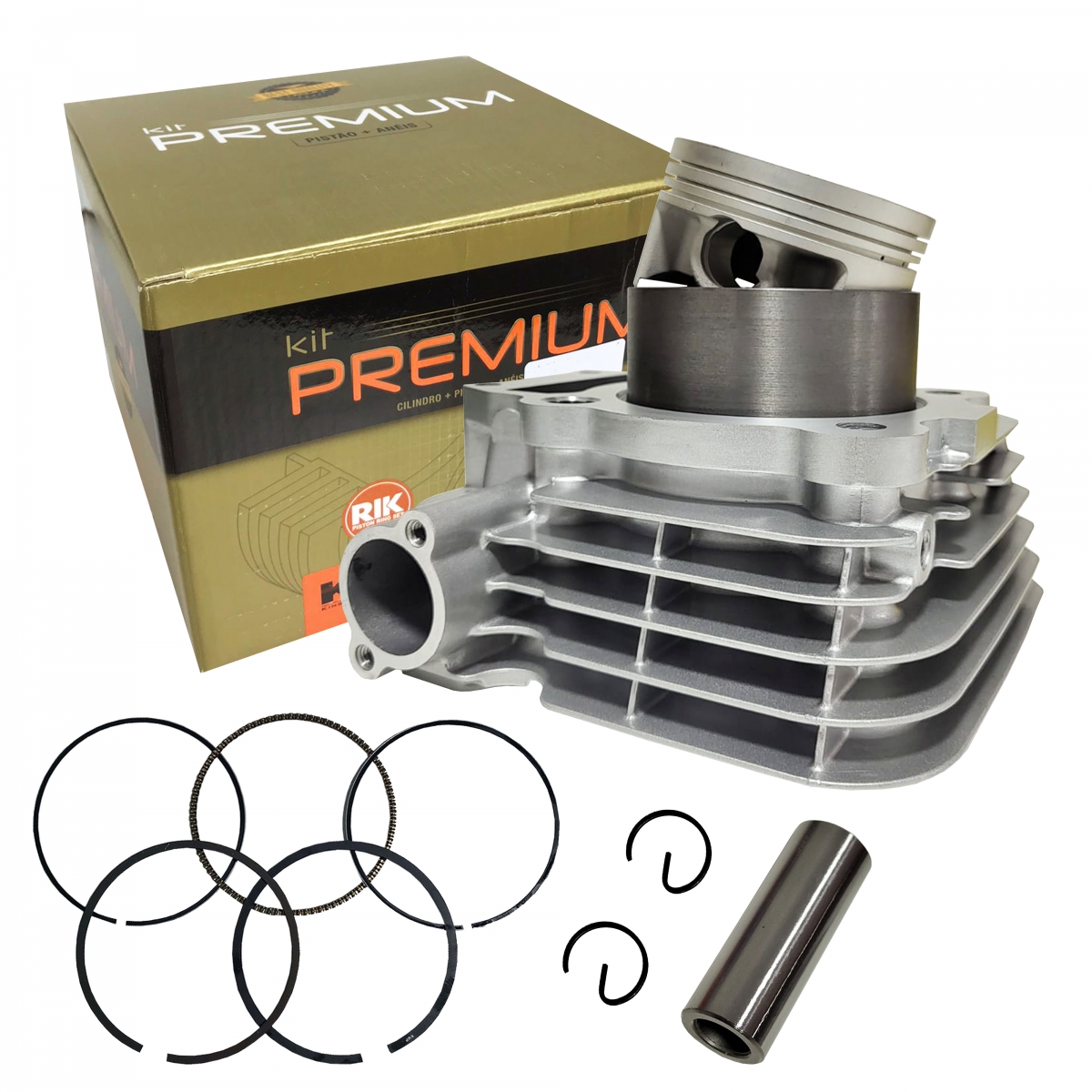 Kit Motor Cilindro Fazer 250 Xtz250 Lander Tenere 250 2014 Em Diante Preto - KMP PREMIUM