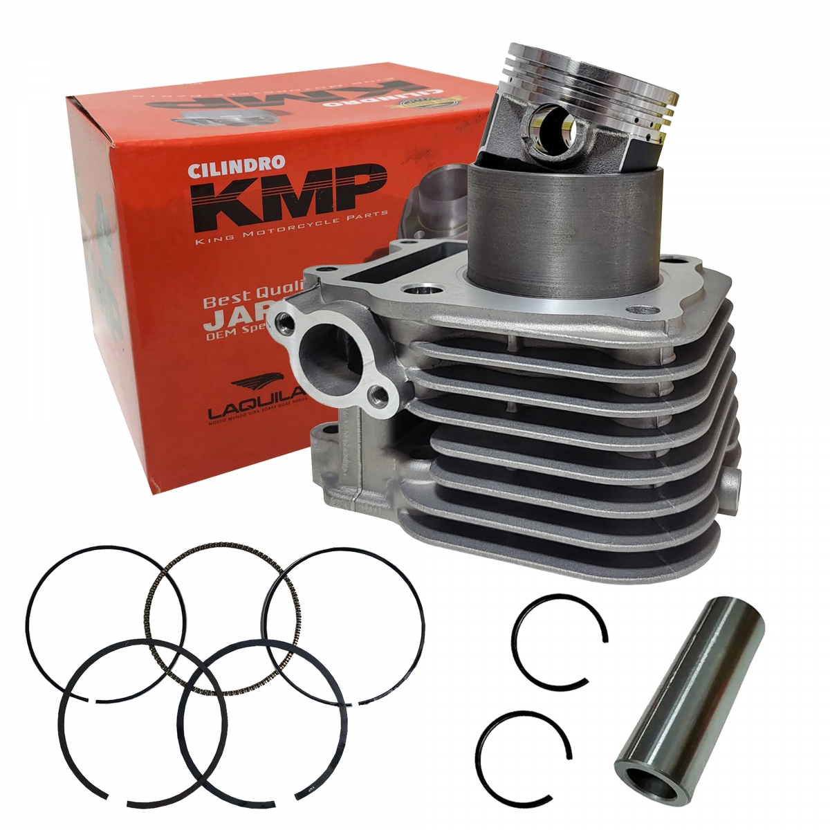 Kit Motor Cilindro Pistão Anéis Suzuki An 125 Burgman 2006 Até 2010 Kmp