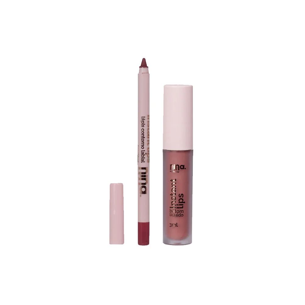 Lip Combo Elegância Essencial - Nina Makeup