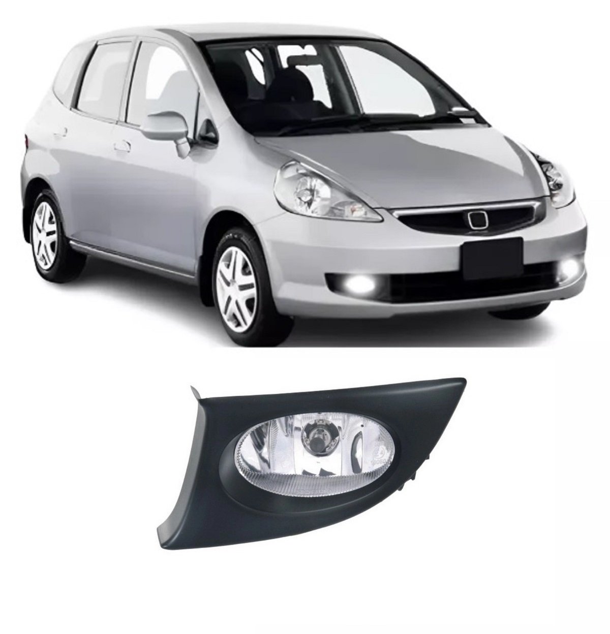 FAROL AUXILIAR NEBLINA HONDA FIT 2007 2008 ESQUERDO - ORGUS