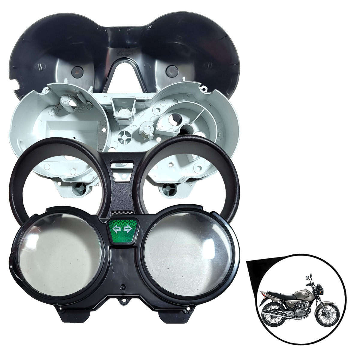 Kit Carcaça Painel Titan 150 2004 Até 2008 ESD