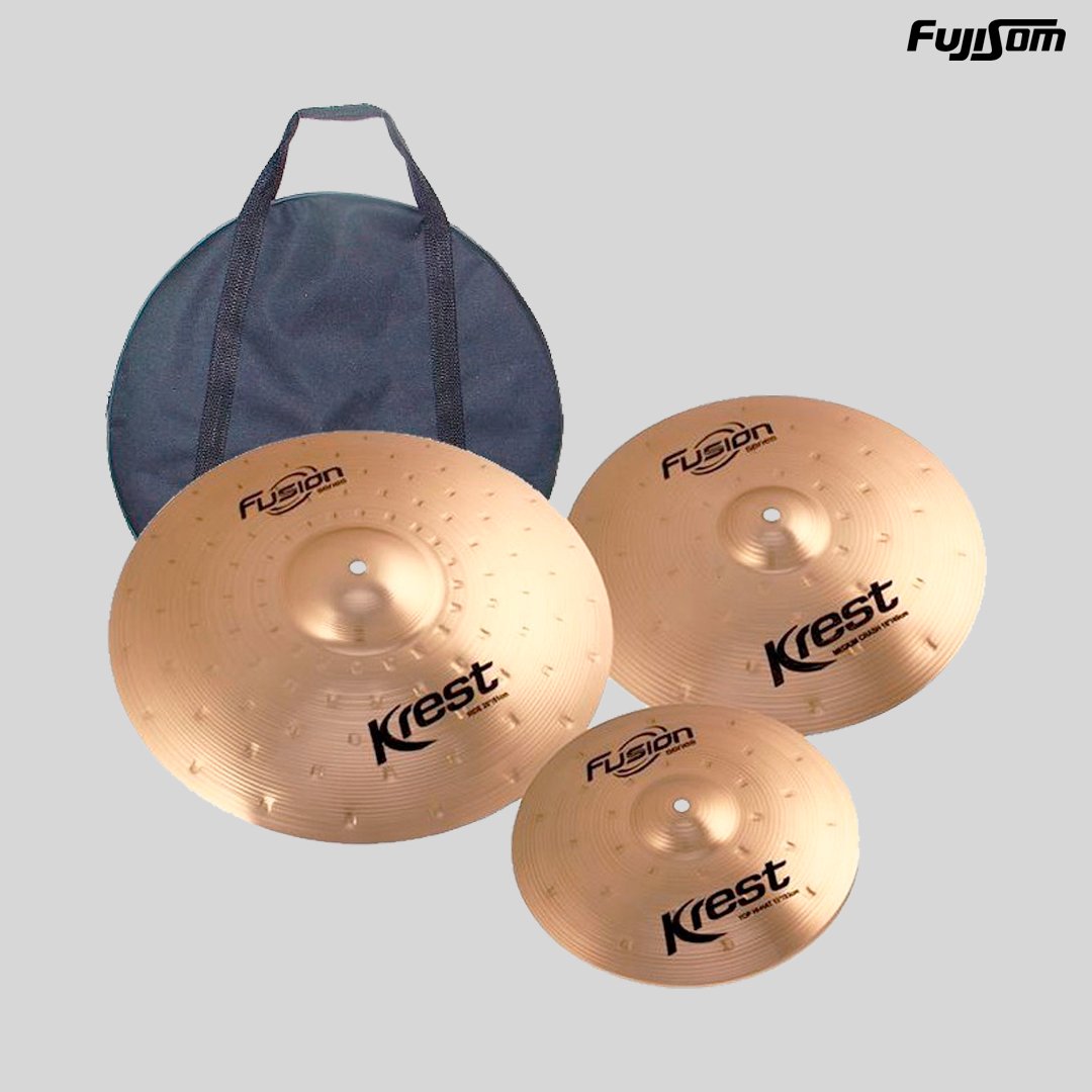 SET PRATO ZILDJIAN KREST B8 FUSION 13/16/20 COM BAG FSET4