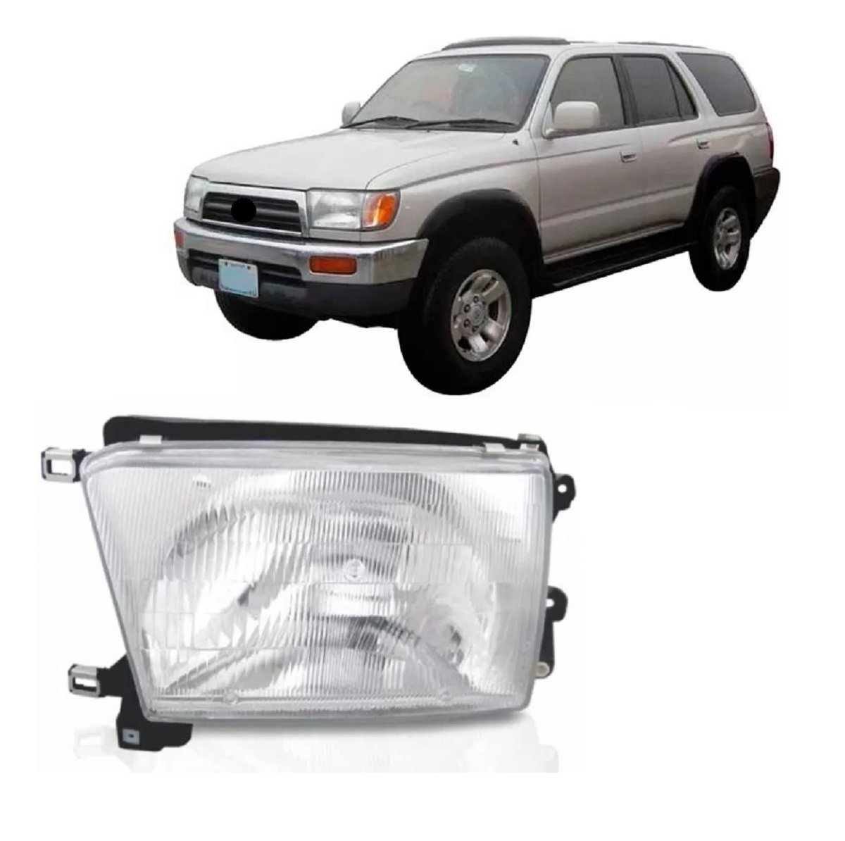 FAROL HILUX SW4 - 1996 A 1998 - LADO ESQUERDO - ORGUS