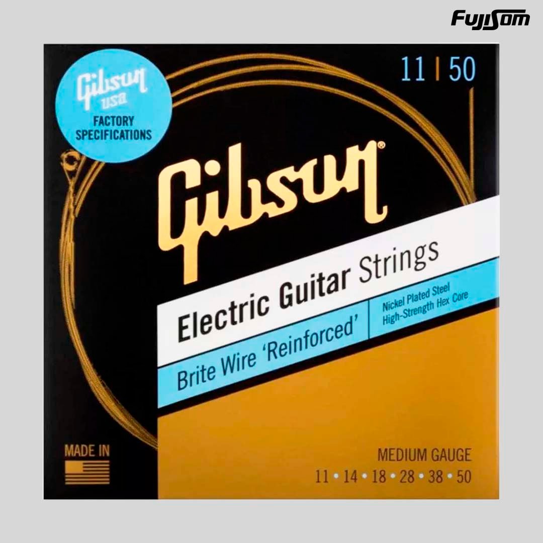 ENCORDOAMENTO GIBSON PARA GUITARRA 011 BRITE WIRE REIFORCED