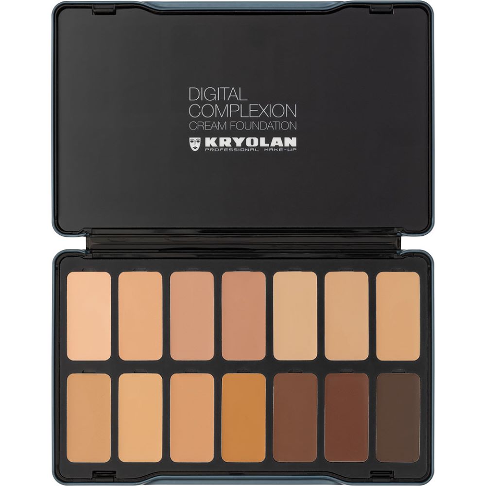 Digital Complexion Cream Foundation Palette 14 Colors - Kryolan