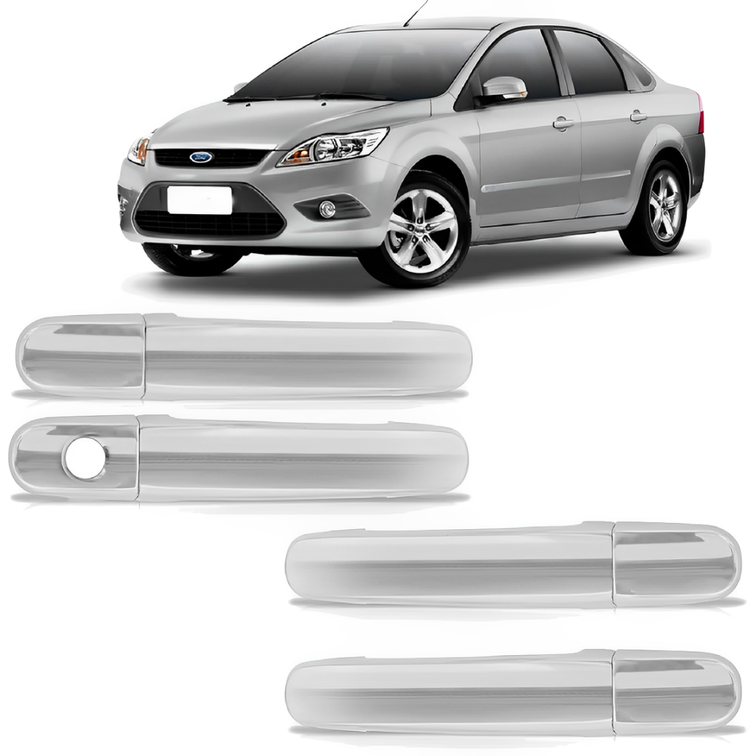 APLIQUE CROMADO MACANETA EXTERNA FORD FOCUS 2009 A 2013