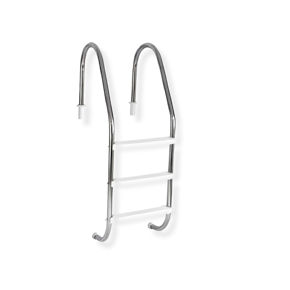 Escada Tradicional em Aço Inox 1 1/2" - Sodramar (Degrau ABS)