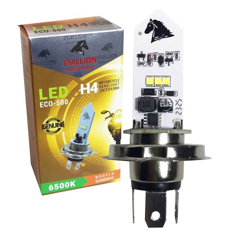 Lampada Led Cavalinho 6500k H4 Eco-500 