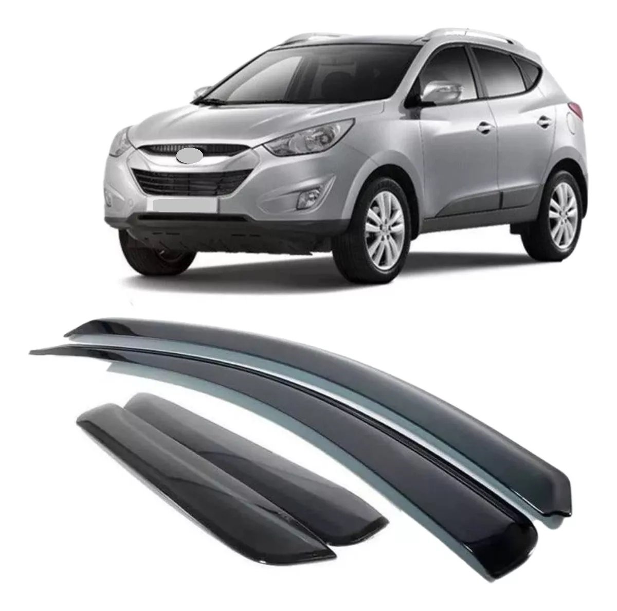 CALHA CHUVA HYUNDAI IX35 2011 A 2021 - 4 PORTAS