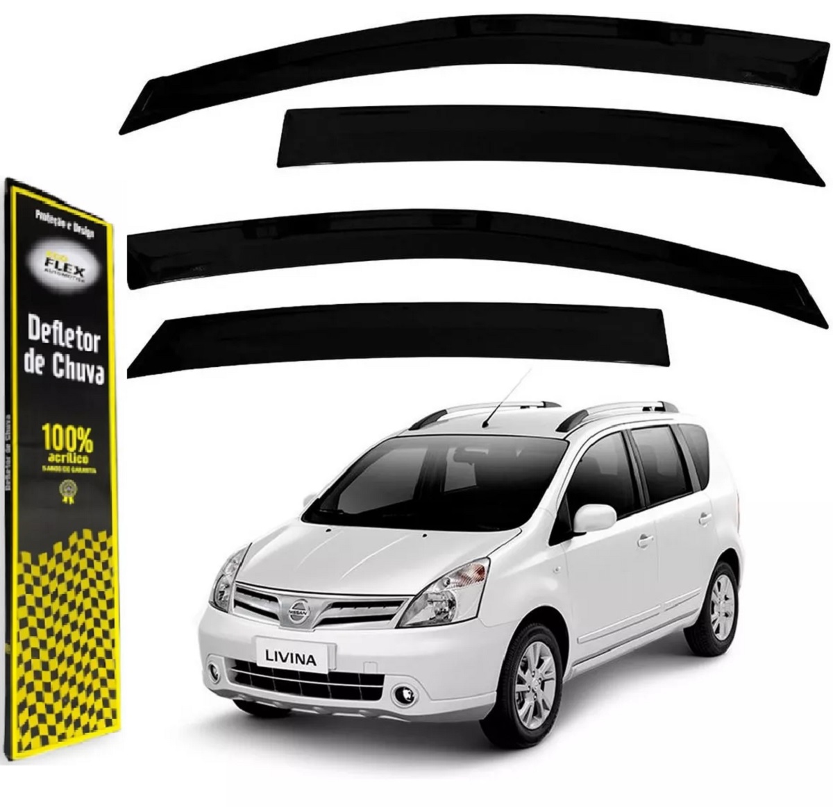 CALHA CHUVA NISSAN LIVINA / GRAND LIVINA 2009 A 2015 ECOFLEX