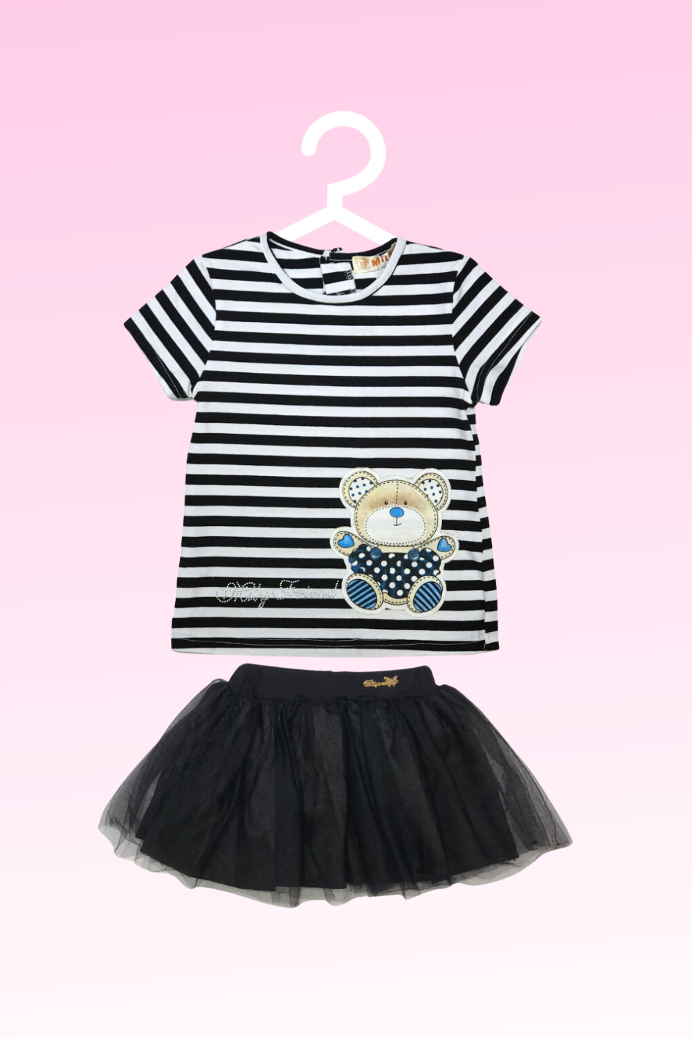 Conjunto Bear Baby Listras Menina 