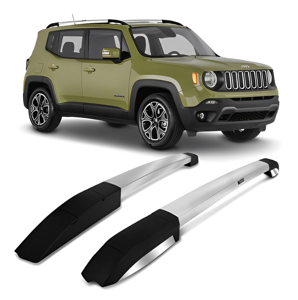 LONGARINA TETO JEEP RENEGADE 16/22 ELITE POLIDO BEPO-B1092C