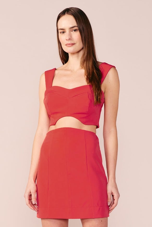 Top cropped My Place arredondado red 