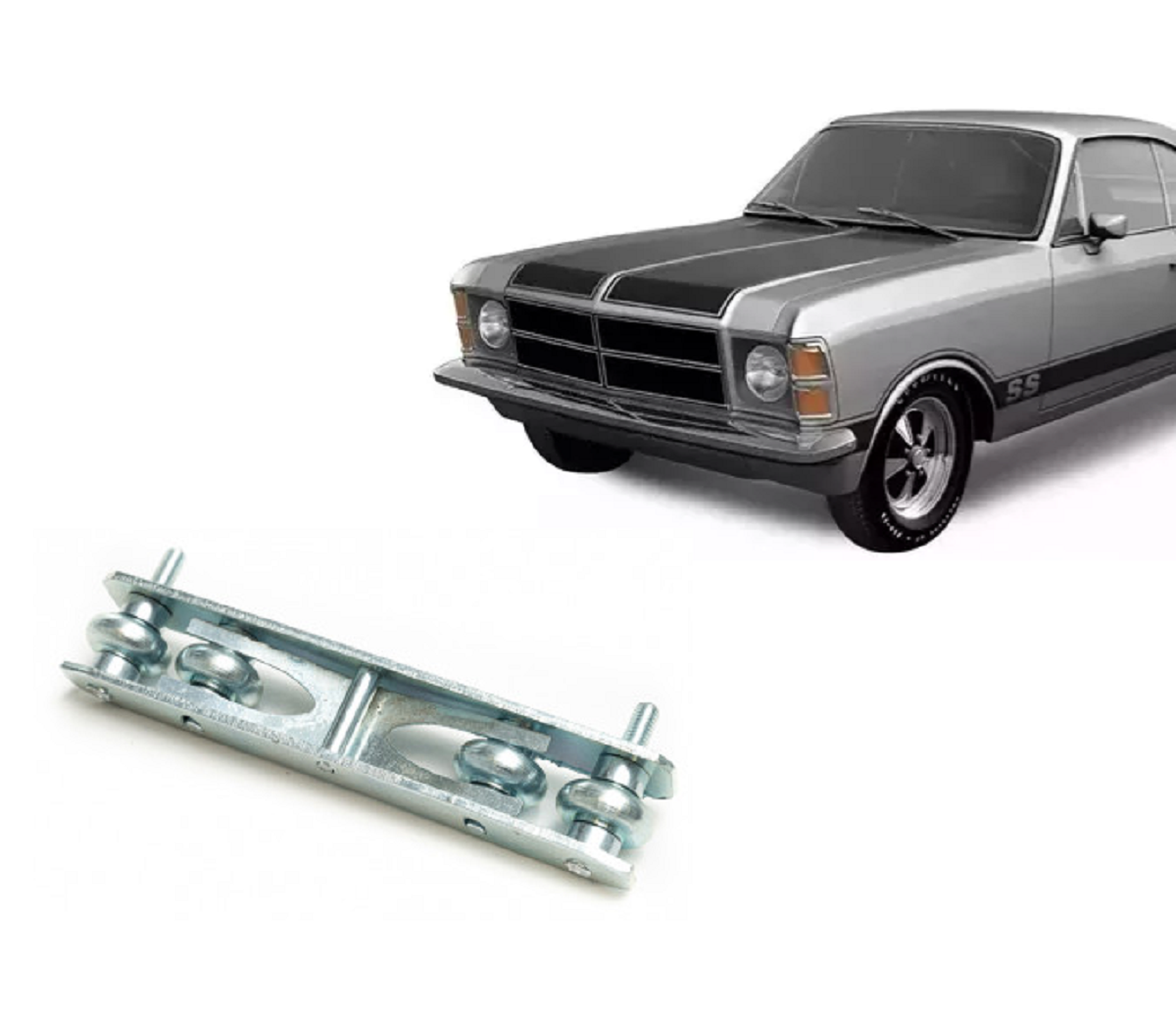 CARRINHO GUIA VIDRO PORTA DIANTEIRA - GM OPALA 1968 A 1992