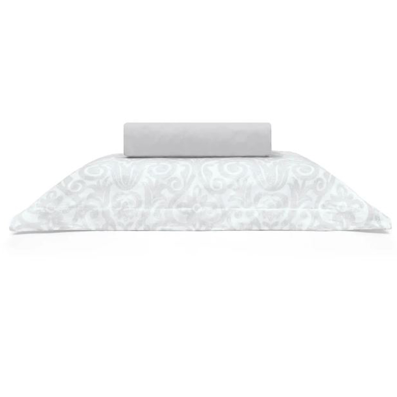 Jogo de Cama Solteiro Buettner 2 Peças 150 Fios Casual Lucerna Cinza