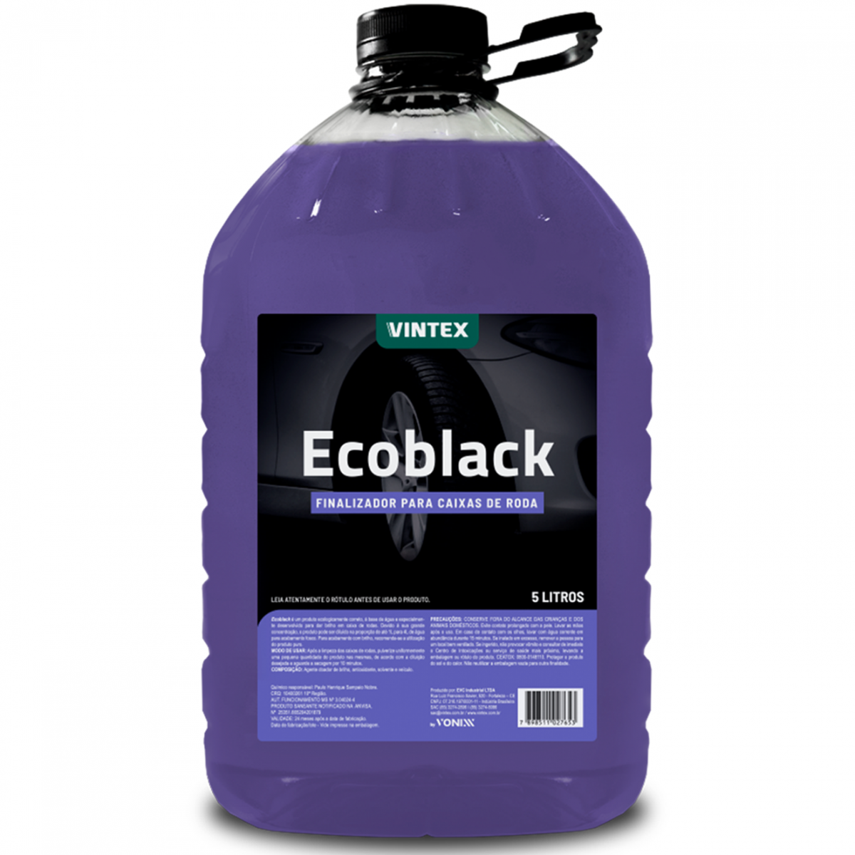 Finalizador Para Caixa De Rodas Ecoblack 5 Litros Vonixx