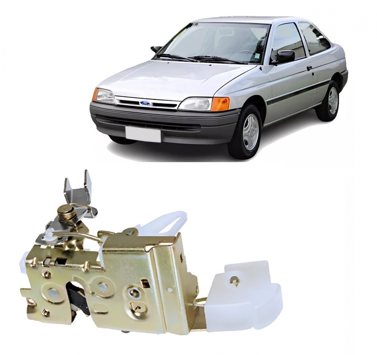 FECHADURA MECÂNICA PTA. DIANTEIRA LD - ESCORT G2 1993 A 1996