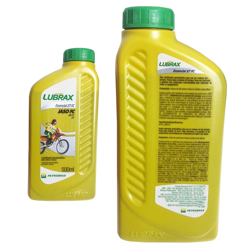 LUBRAX ESSENCIAL 2T JASO FC - 500 Ml