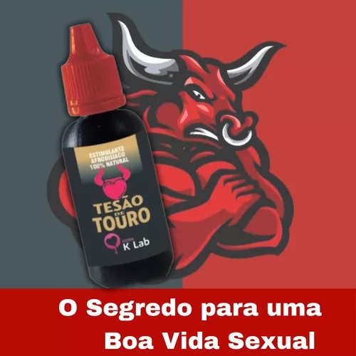 GOTAS AFRODISÍACA TESÃO DE TOURO AUMENTAR A DISPOSIÇÃO 20ML